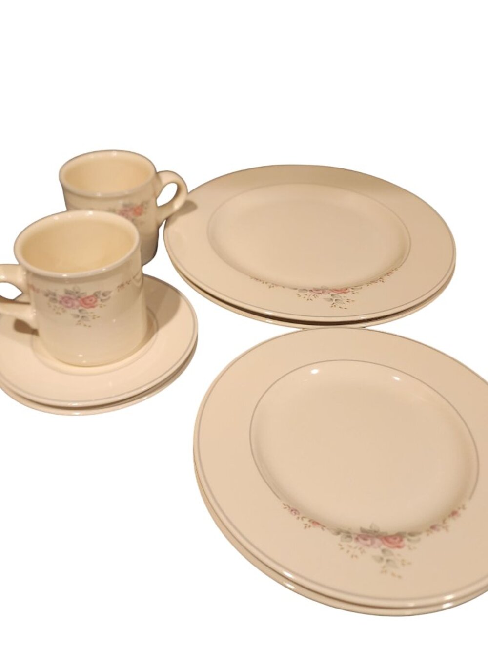 Pfaltzgraff Trousseau stoneware 2 dinner place setting